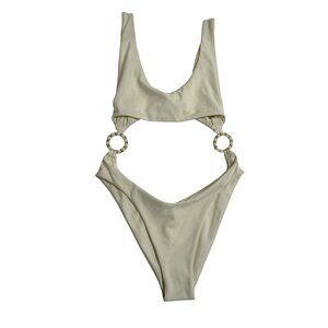 ANALINA Cut Out One Piece in Avorio